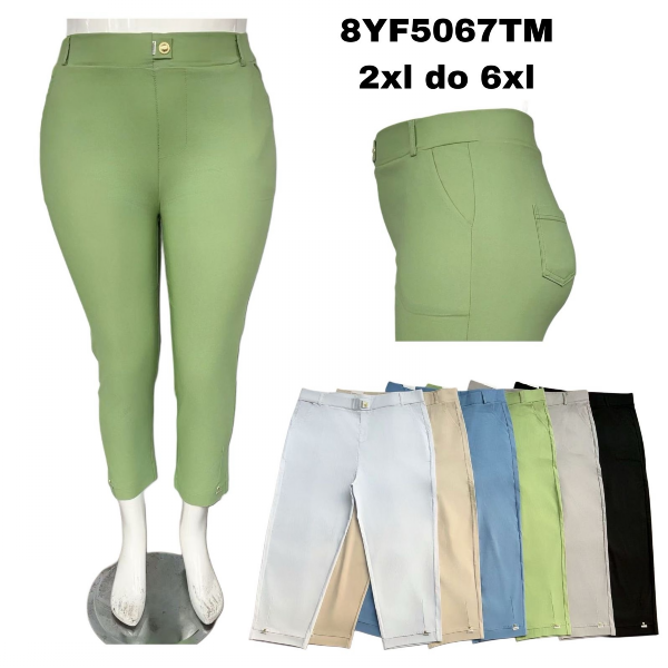 Spodnie damskie 7/8 Roz 2XL-6XL, Mix Kolor Paczka 10 szt